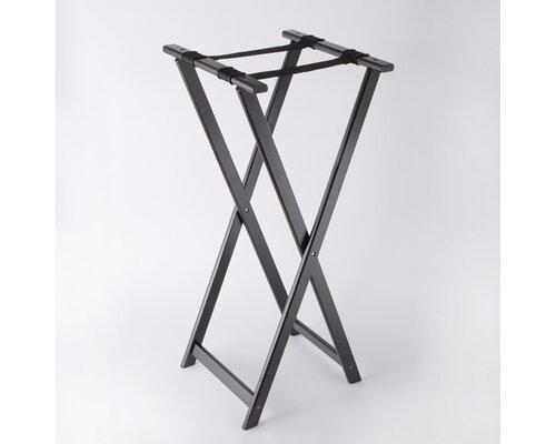 M&T Tray stand black lacquered wood
