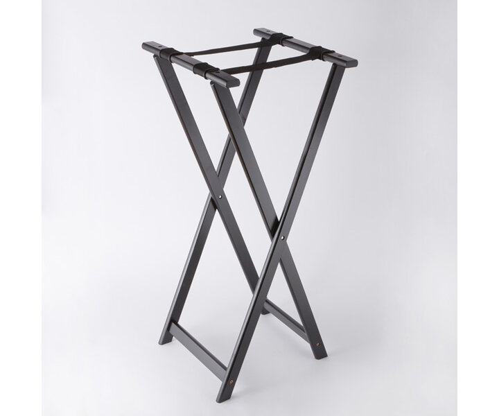 M&T Tray stand black lacquered wood
