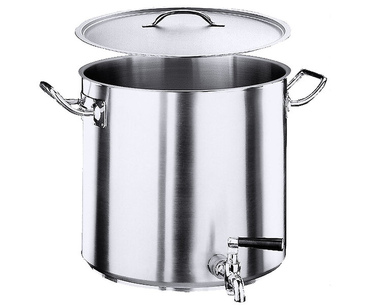 M&T Ketel 25 liter met kraan  Ø 32 cm   geleverd met deksel