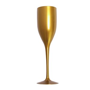 M & T  Flûte à champagne réutilisable 150 ml  - Dorée