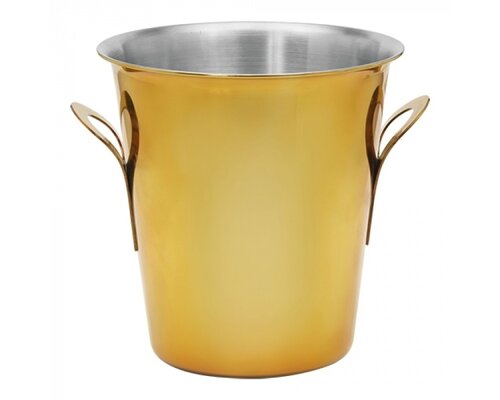 M & T  Wine- and champagne cooler stainless steel  " Gold look "