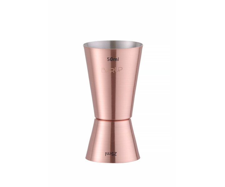 BAR UP  Doseur " timbale " 25/50 ml  inoxydable cuivré
