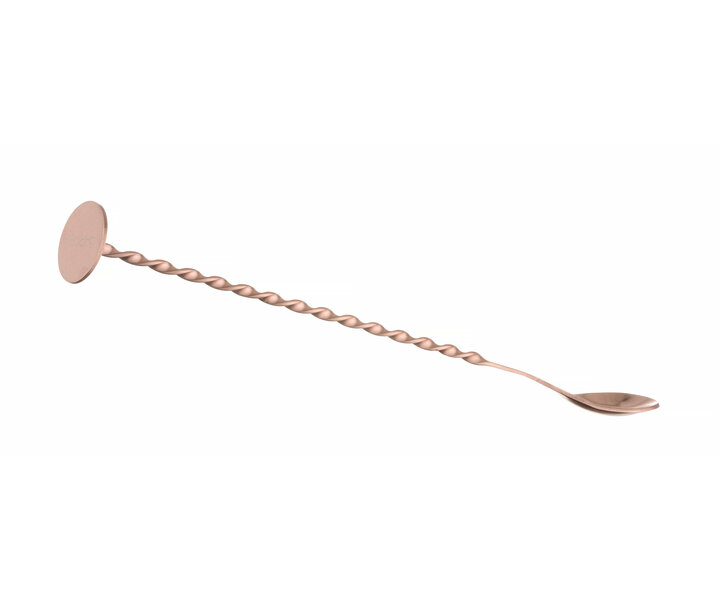 BAR UP  Bar spoon with muddler coppered stainless steel