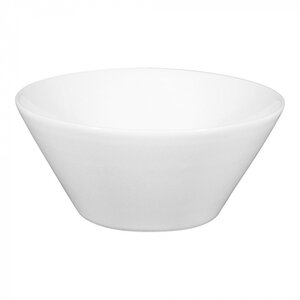 M & T  Conische bowl wit porselein ø 16 cm hoogte 6,5 cm