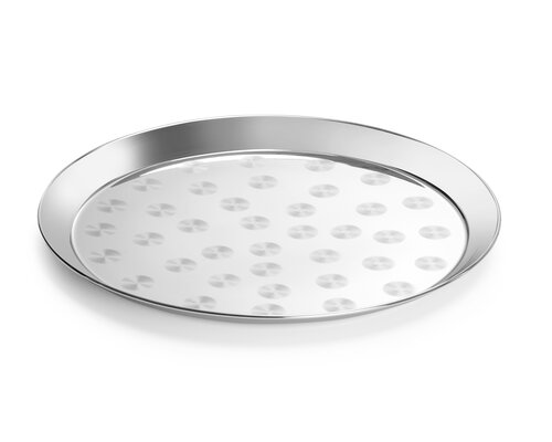 M&T Plateau de service rond en inoxydable   ⌀ 400 x (H)19 mm