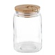 M&T Storage jar 2,00 liter glass with wooden lid