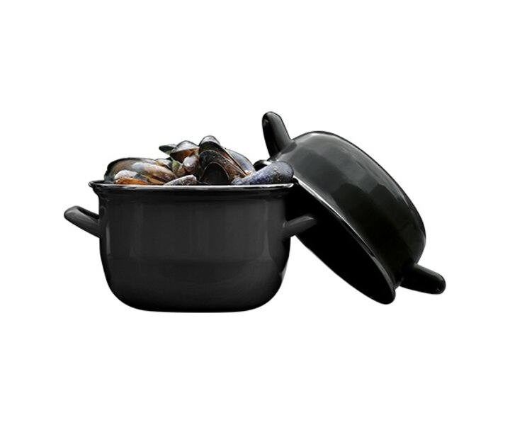 M&T Mosselpot zwart voor het serveren van 2 kg mosselen