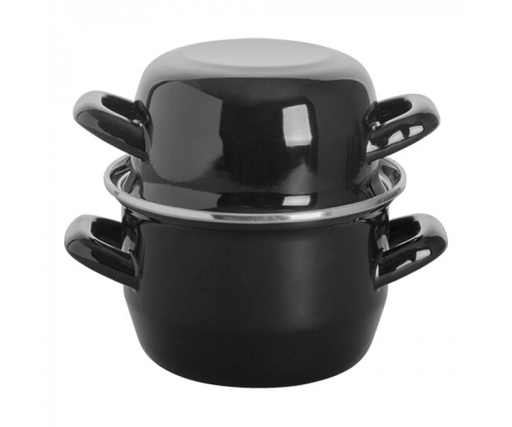 M&T Casserole à moules couleur noire pour servir 2 kg de moules