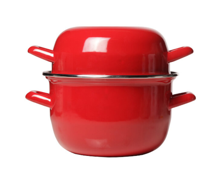 M&T Casserole à moules couleur rouge pour servir 1 kg de moules