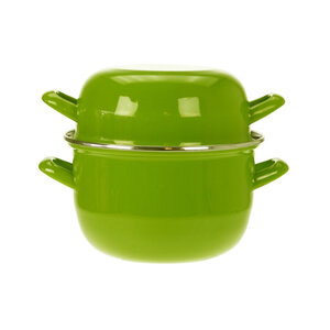 M & T  Mussel pot green for serving 1 kg of mussels