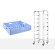 M&T Mobile rack for 7 dishwashing racks