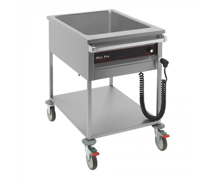 MAX PRO  Bain marie wagen  type 2/1 GN  afm. 65 x 53 cm