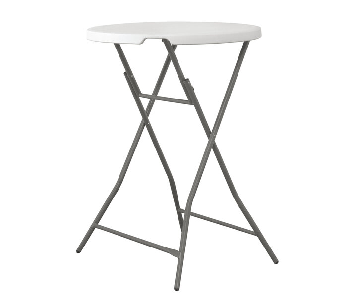 M&T Bar table white 80 cm foldable