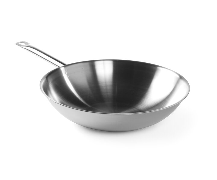 HENDI Wok 36 cm with flat bottom of 14,5 cm