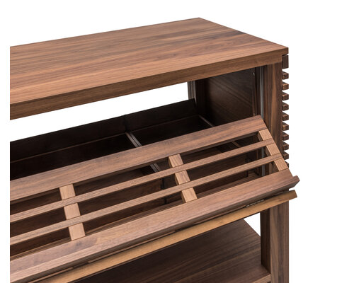 ZEPé Display buffet trolley in walnut wood color