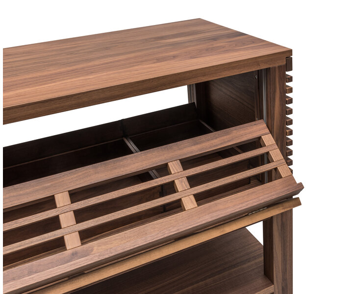 ZEPé Display buffet trolley in walnut wood color
