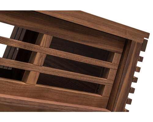 ZEPé Display buffet trolley in walnut wood color