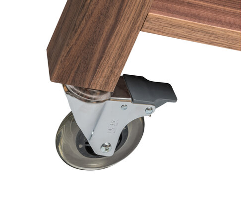 ZEPé Display buffet trolley in walnut wood color