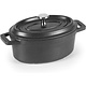 LACOR Mini cocotte ovale 12 x 8,5 cm finition finition noire