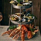 M&T Ensemble de 3 plateaux de fruits de mer finition vintage