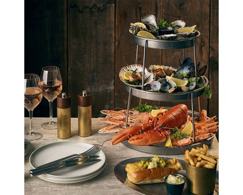 M&T Seafood trays set of 3 pieces vintage finish