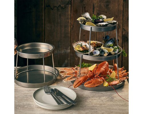 M&T Seafood trays set of 2 pieces vintage finish