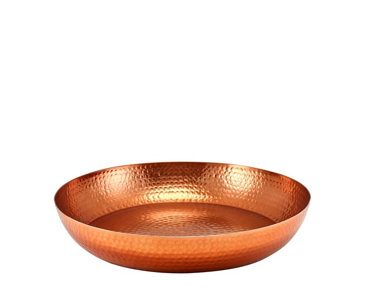 M&T Seafood trays set of 2 pieces  hammered copper finish