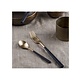 PINTINOX  Table spoon Sushi PVD Gold & Black