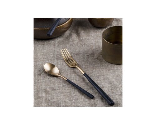 PINTINOX  Cuillère à café Sushi PVD Gold & Black