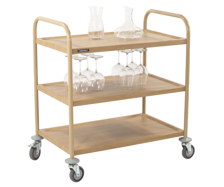 M&T Serving trolley " wooden " look