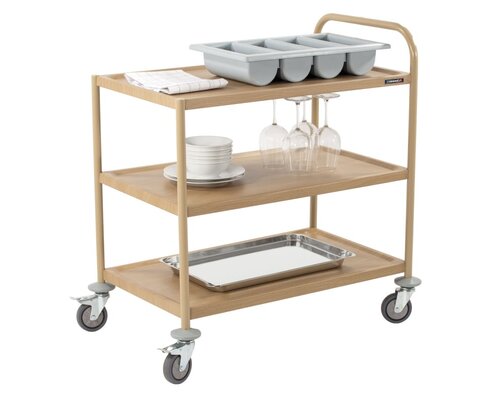 M&T Serving trolley " wooden " look