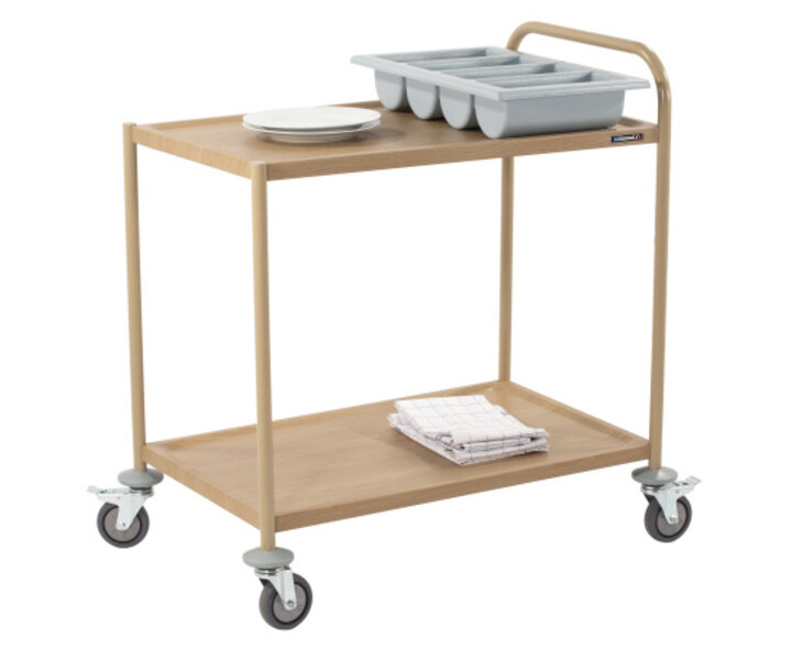 M&T Serving trolley " wooden " look