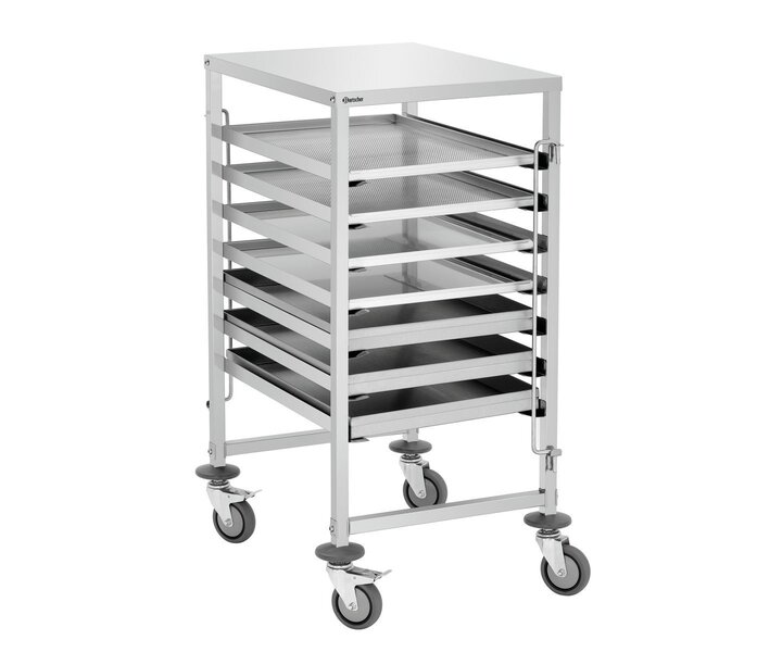 M&T Wagen voor het transport van 7 euronorm schotels 60 x 40 cm