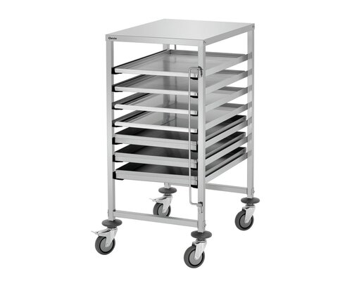 M&T Trolley for transport of 7 euronorm trays 60 x 40 cm