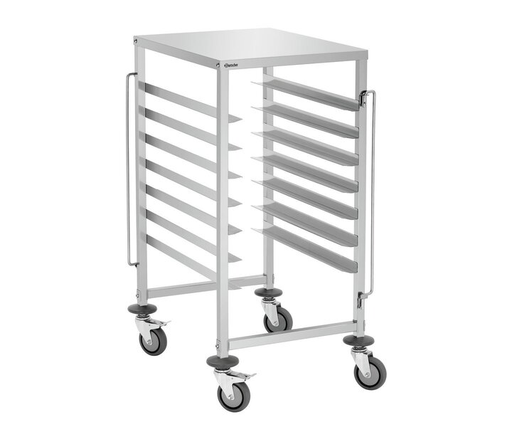 M&T Trolley for transport of 7 euronorm trays 60 x 40 cm