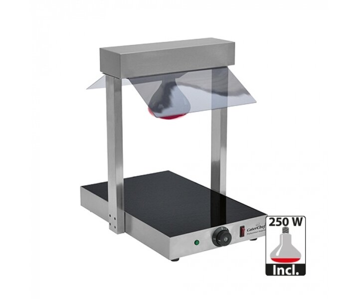 CATERCHEF Warmhoudplaat met brug en 1 infrarood lamp