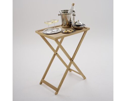 M&T Support à plateaux livré avec plateau en bois 60 x 40 x h 3 cm