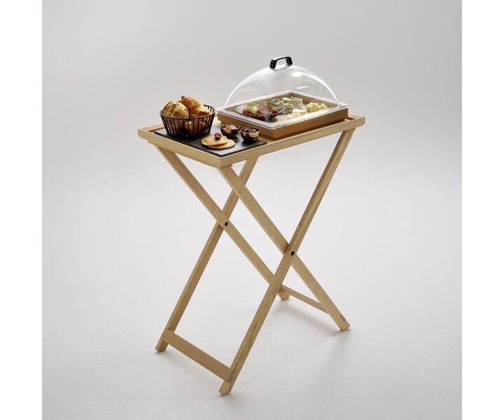 M&T Support à plateaux livré avec plateau en bois 60 x 40 x h 3 cm