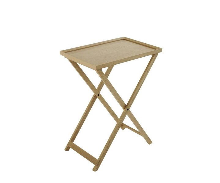 M&T Support à plateaux livré avec plateau en bois 60 x 40 x h 3 cm