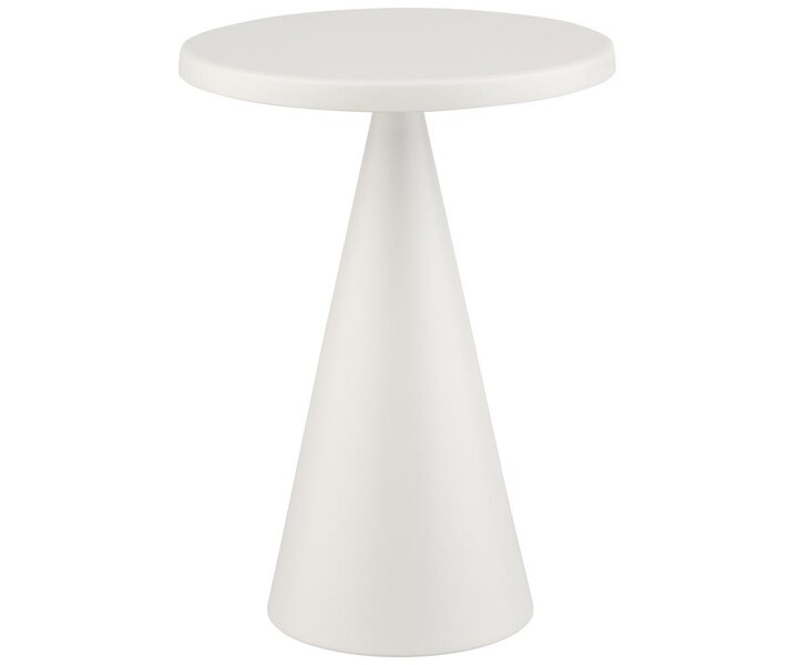 M&T Tafellamp oplaadbaar " Cone "  whisper white