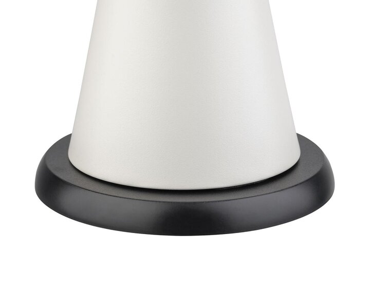 M&T Tafellamp oplaadbaar " Cone "  whisper white