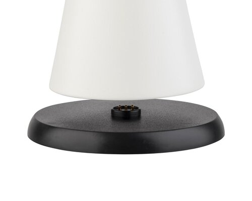 M&T Lampe de table rechargable " Cone " whisper white