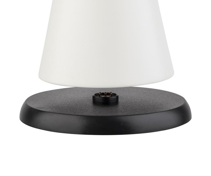 M&T Table lamp rechargable  " Cone " whisper white
