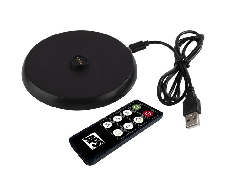 M&T Lampe de table rechargable " Cone " whisper white