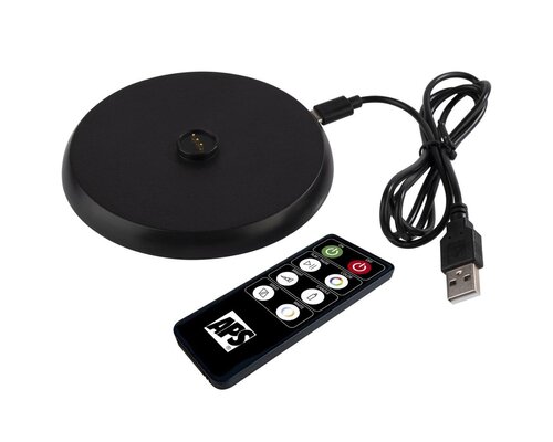 M&T Lampe de table rechargable " Cone "  noire