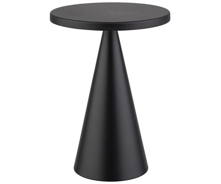 M&T Lampe de table rechargable " Cone "  noire