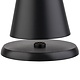 M&T Lampe de table rechargable " Cone "  noire