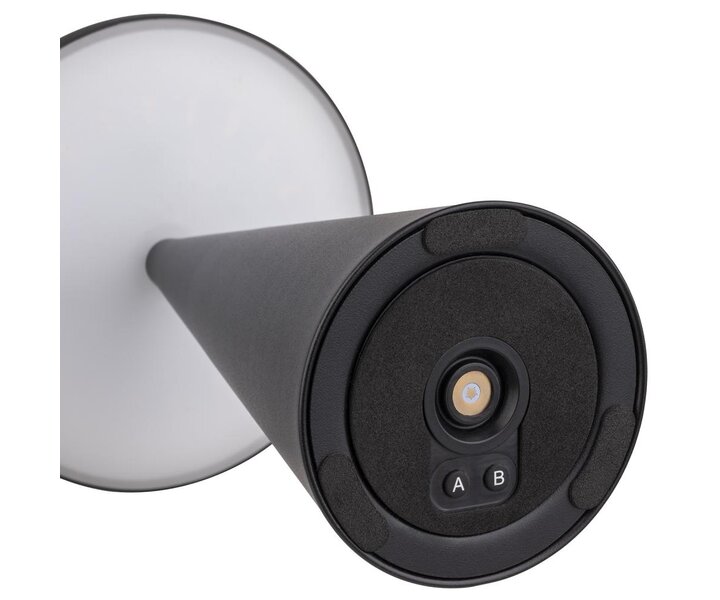 M&T Table lamp rechargable  " Cone " black