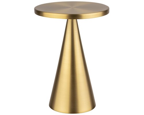 M&T Tafellamp oplaadbaar " Cone "  goudkleurig