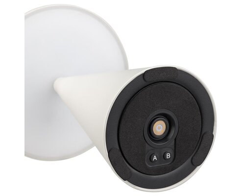 M&T Tafellamp oplaadbaar "  Mini Cone "  whisper white  hoogte 11,5 cm